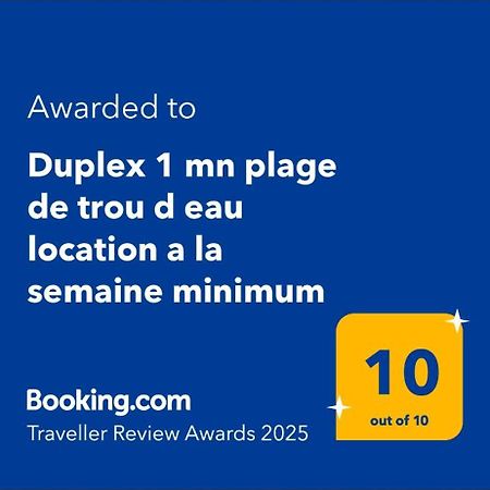 Duplex 1 Mn Plage De Trou D Eau Location A La Semaine Minimum La Saline Les Bains Exterior foto